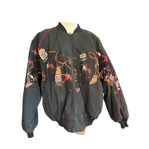 award desgin apparel cowboys and indians bomber bee-wild jacket size XXL